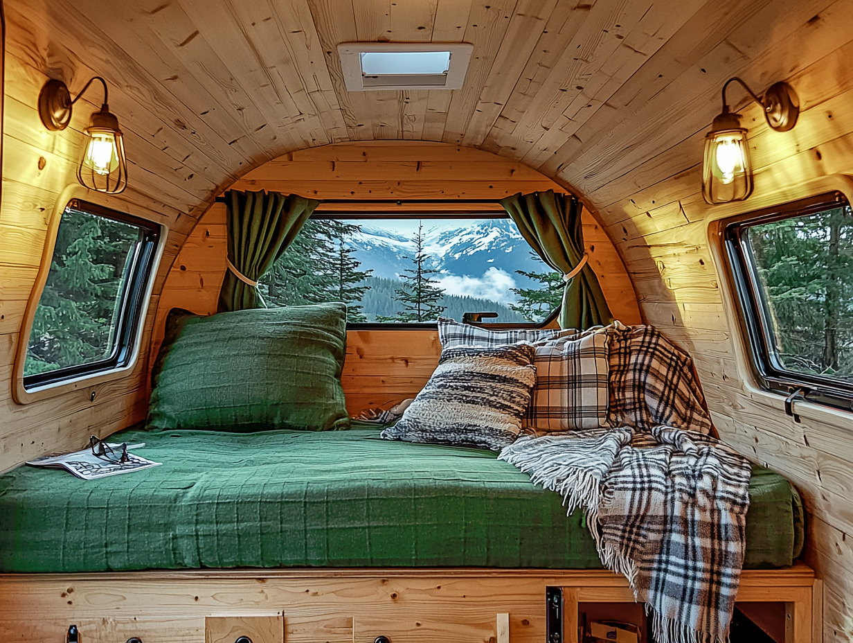 Caravan restyling in ALPINE stijl — Berg & natuur